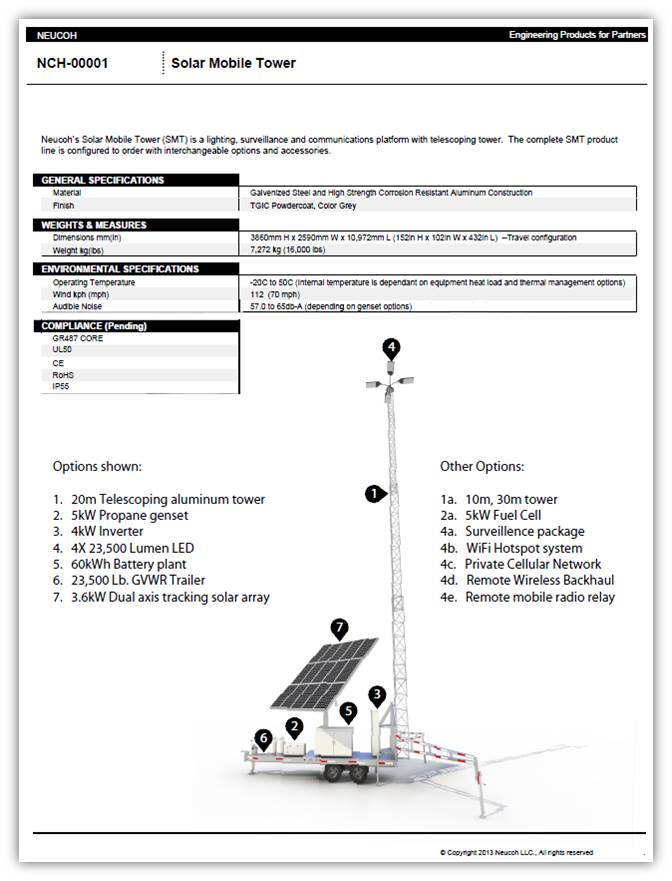 Data Sheet example- Kohlex Product Engineer and Project Management Solutions